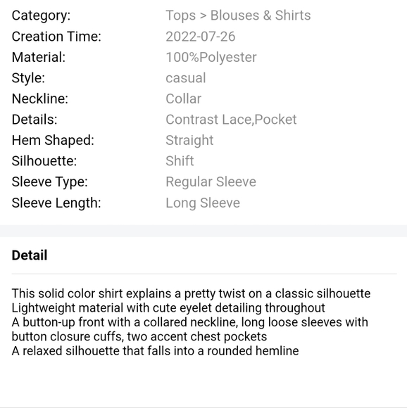 New White Eyelet Detail Oversize Shirt - Picture 11 of 12